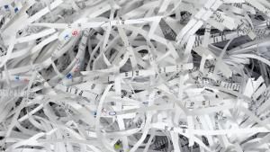 Shredder Counter-Forensics: Secure Physical Data Destruction